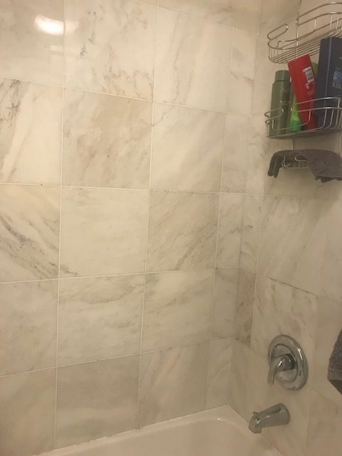 marble full bathroom