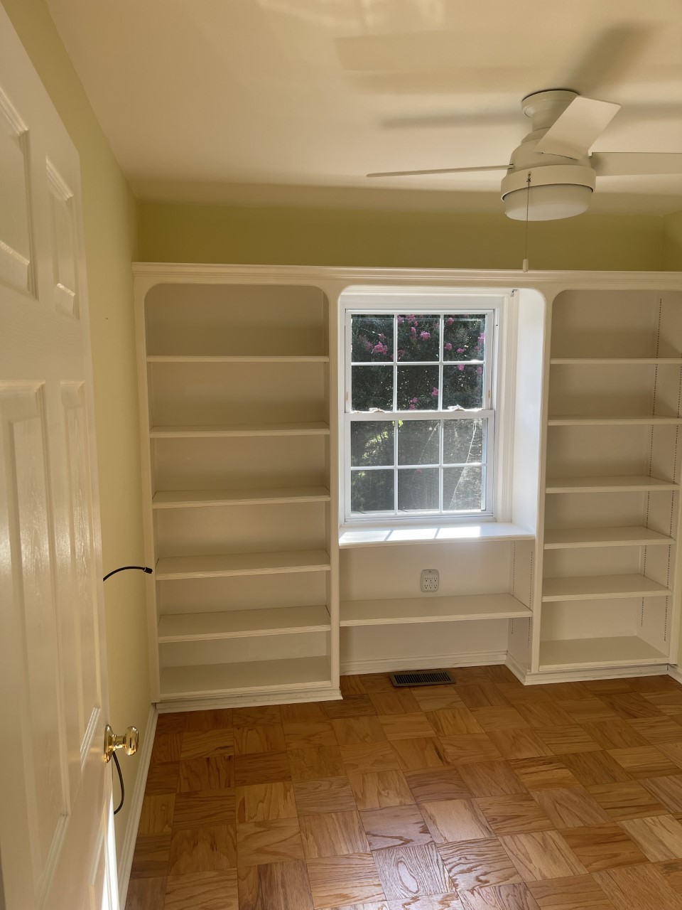 Upstairs Small Bedroom 2 with built in Shelving Unit
