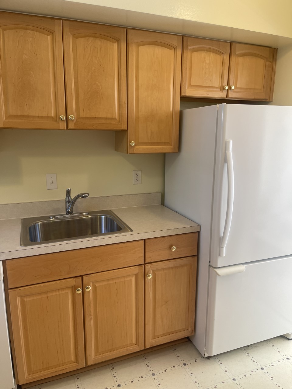 Kitchen: Sink & Refrigerator