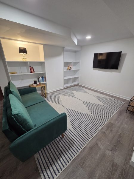 Furnished 2-Bed 1-Bath Basement Apartment