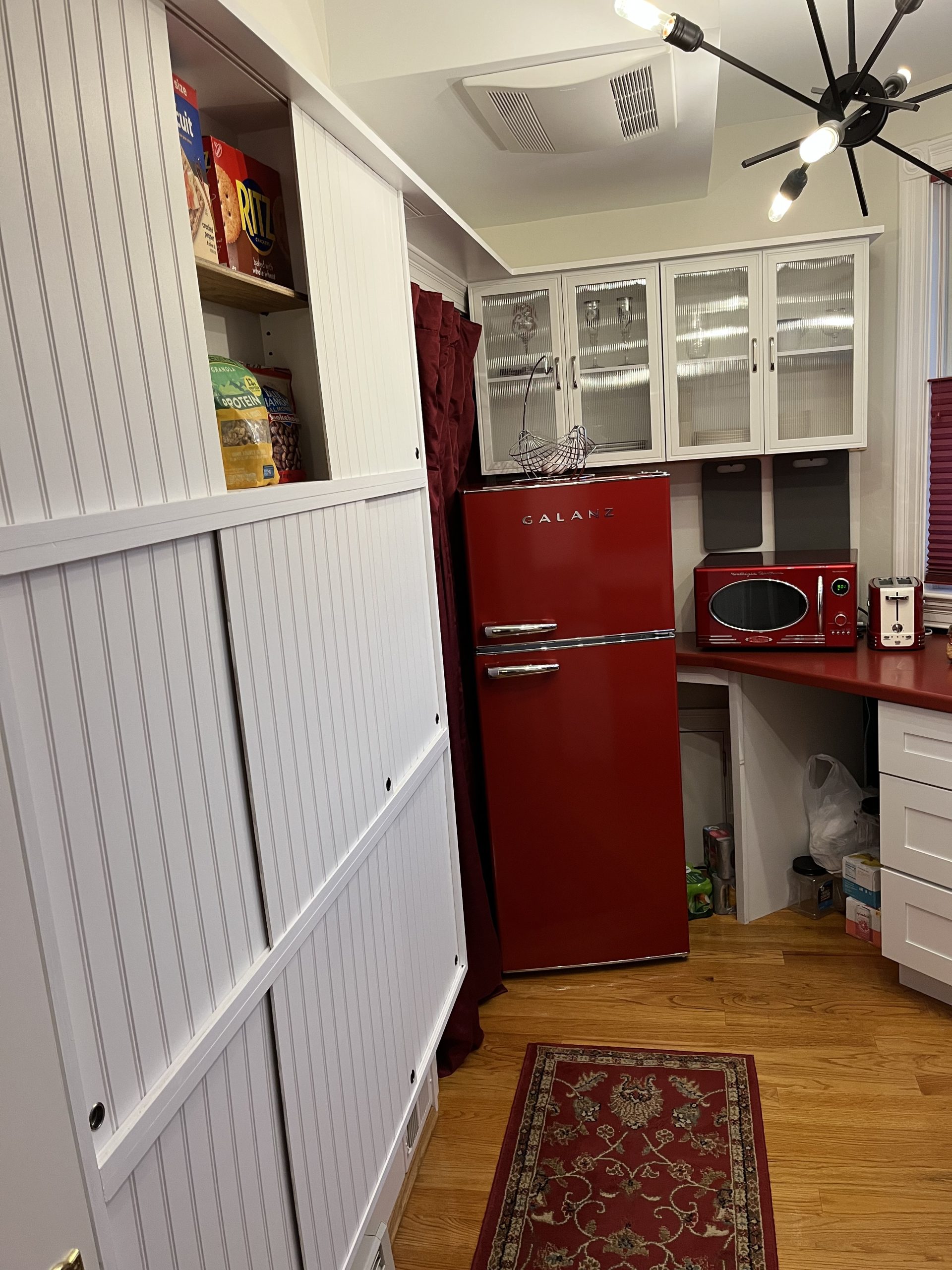 pantry shelf wall on the left pantry shelf wall on the left