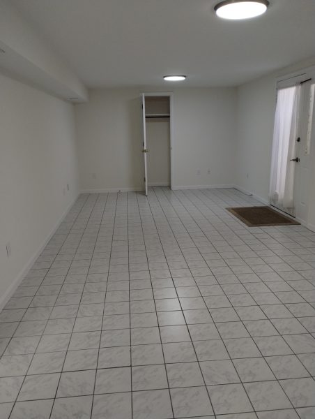 One Bedroom Basement Apartment