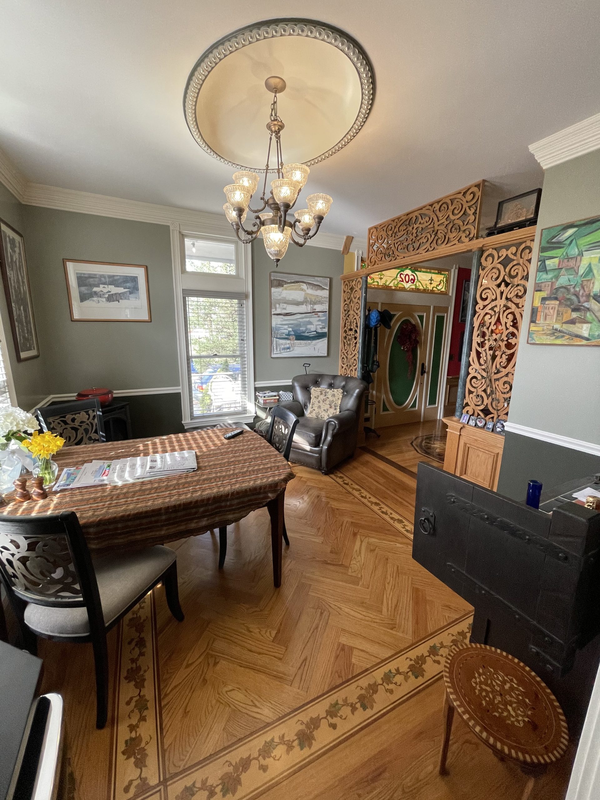 common area front parlor/dining common area front parlor/dining